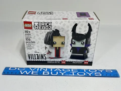 NEW LEGO Brickheadz Disney Villains 40620 Cruella & Maleficent RETIRED SEALED