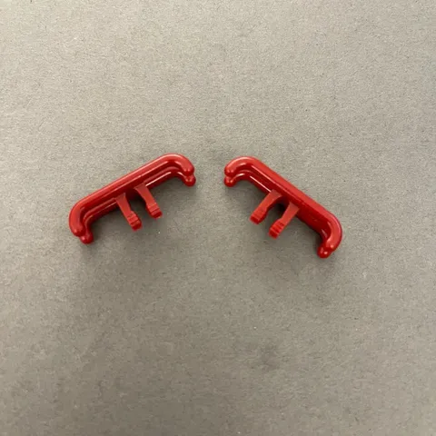 Lego Scarlet or Brick Red Replacement Parts Pieces Lot of 2