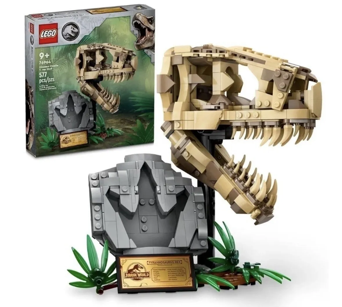 LEGO Jurassic World: Dinosaur Fossils: T. Rex Skull (76964) Sealed New