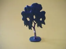 LEGO Vintage Flat Painted Birch Tree solid base 1958-62 810 Town Plan FTBirch