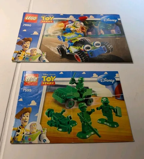 LEGO Toy Story Instructional Manuals Only 7595. & 7590 Woody& Buzz To The Rescue