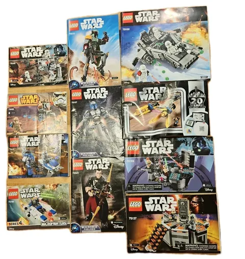 Lego Star Wars Bulk Instruction Manual Only Lot Of 11 