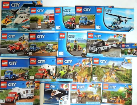 LEGO City Instruction Manuals Lot of 18 Mixed Manuals Only