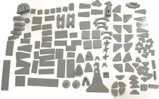 LEGO Light Bluish Gray Wedge Wing Plates Lot Bulk Star Wars Space Parts 1lb 5oz