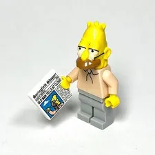 LEGO Simpsons Minifigures Series 1 Grampa Abe Simpson Old Man Yells sim012 71005