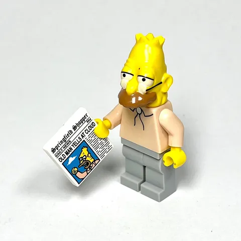 LEGO Simpsons Minifigures Series 1 Grampa Abe Simpson Old Man Yells sim012 71005