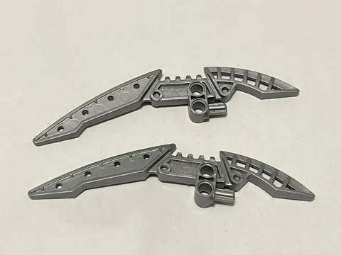 Lego 44813 Silver Gray Replacement Add-on Pieces Parts Lot of 2