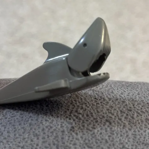 LEGO Dark Gray Shark Figure with Articulating Jaw Ocean Animal No Gills 2547 3in