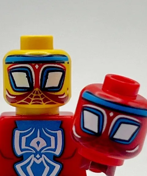 Lego Marvel Spiderman India Pavitr Prabhakar Misprint Minifigure Head Error