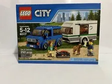 LEGO 60117 CITY: Camper Van & Caravan New in Sealed Box! Retired Ages 5-12 Dog