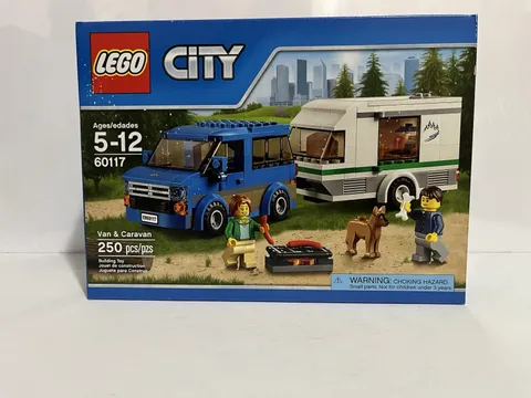 LEGO 60117 CITY: Camper Van & Caravan New in Sealed Box! Retired Ages 5-12 Dog