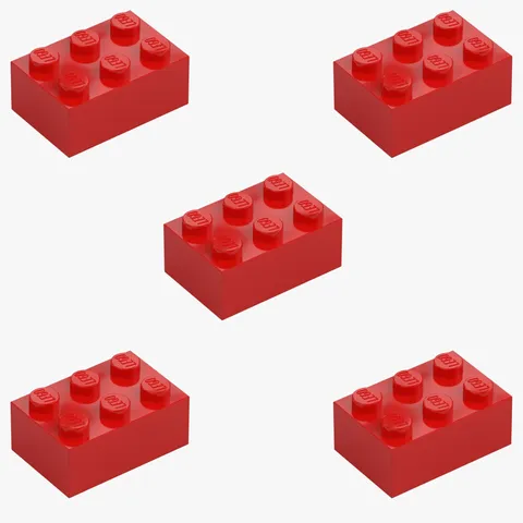 5 New LEGO Red 2x3 Bricks 3002 building blocks brick block 3x2 300221