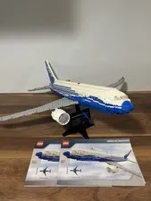 Complete Lego 10177 Boeing 787 Dreamliner with instruction jet aircraft airliner