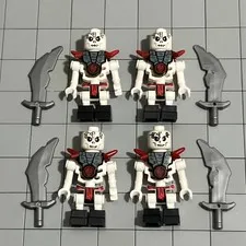 LEGO Ninjago Skeleton Minifigure Lot of 4 Frakjaw 2114 D4 68