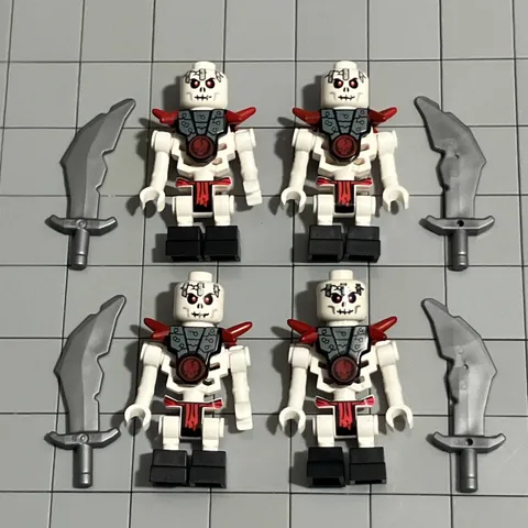 LEGO Ninjago Skeleton Minifigure Lot of 4 Frakjaw 2114 D4 68