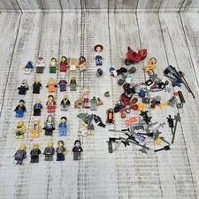 Lot Of 25 Lego Minifigures + 100 Random Parts/ Accessories 