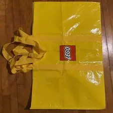 LEGO Large Yellow Tote Shopping Bag 20x30"