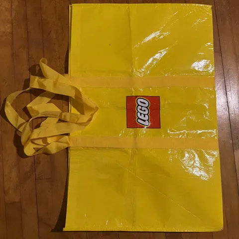 LEGO Large Yellow Tote Shopping Bag 20x30"