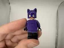 Lego Batman 2006 game minifigure purple Catwoman custom UV printed on Lego