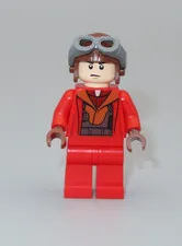 LEGO Star Wars Naboo Fighter Pilot red jumpsuit minifigure 7877 9674