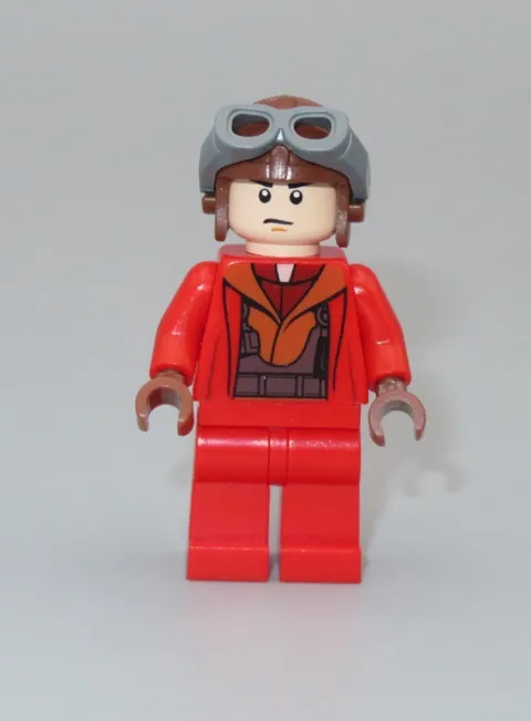 LEGO Star Wars Naboo Fighter Pilot red jumpsuit minifigure 7877 9674