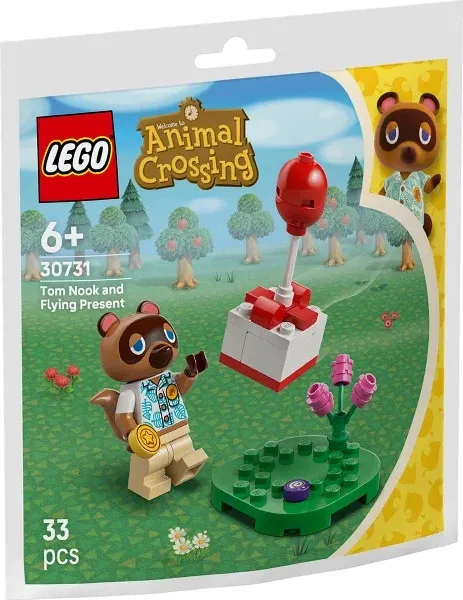 LEGO  30731 Animal Crossing Tom Nook and Flying Present 33 Pieces