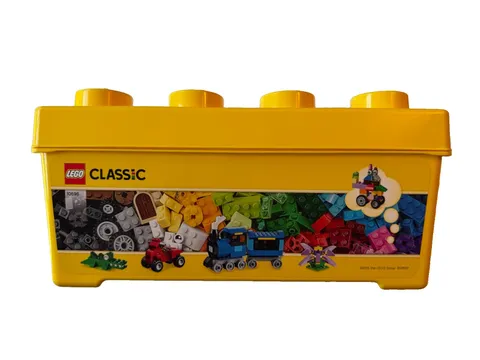 LEGO Classic 10696 Large Yellow Brick 8 Stud Storage Container, Empty Bin Case