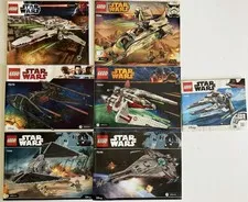 Lot 7 Lego Star Wars TIE Starfighter MANUAL 75242 75084 9493 75051 75179 75186