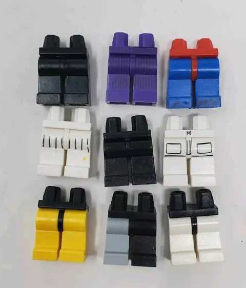 Lot Of 9 Lego Legs Bottoms Assorted