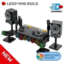 Genuine LEGO® "DJ Booth" (Music/EDM/Festival/Mix) Custom Build, Gift [MOC] NEW