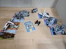 Lot 10 Lego Star Wars 4488-4495  Complete Mini Sets Y-Wing 6965 Millenium Falcon