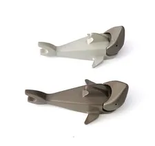 LEGO Shark Sea Creature Figure Replacement Part 2547 Gray Lot of 2 Vintage