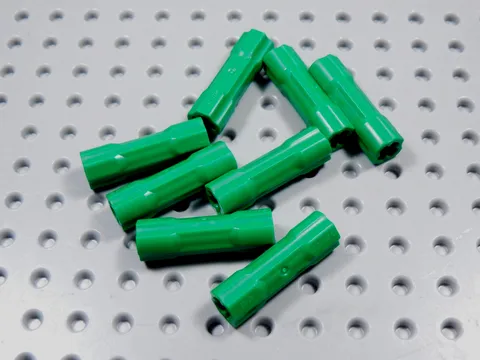 LEGO Lot of 8 Green Technic Extended Axle Connectors BO