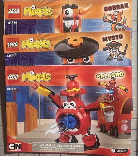 LEGO Mixels Instruction Manuals Only Lot of 3 – COBRAX - MYSTO, SPLASHO
