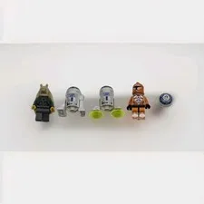 Lego Gungan Soldier 7115 Star Wars Minifigure Lot 4 Figures R2D2 Clone Trooper