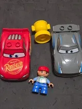 Lego DUPLO Disney Pixar Cars Jackson Storm and Lightning McQueen with Trophy
