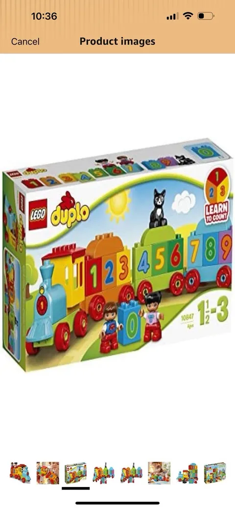 LEGO DUPLO My First Number Train 10847 Learning and Counting Train Set Complete