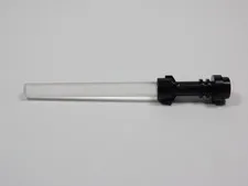 LEGO Trans Clear w/ Black Hilt Lightsaber Weapon Minifig Star Wars S4