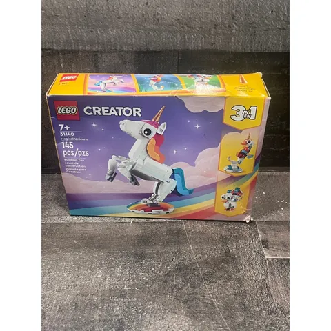 LEGO Creator 31140 Magical Unicorn 3-in-1 Seahorse Peacock 145pc
