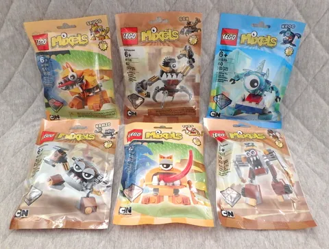 LEGO MIXELS SERIES 5 SET  6 FIGURE  LOT GOX KROG TURG JINKY SPUGG KAMZO
