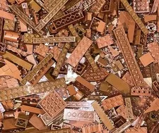 200+ BROWN LEGO PIECES 