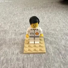 Old LEGO Shell Gas Station Figure Minifigure City Town