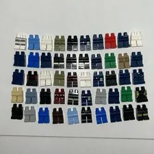 LEGO 50 Piece Minifigure Legs Feet Pants Assorted Lot