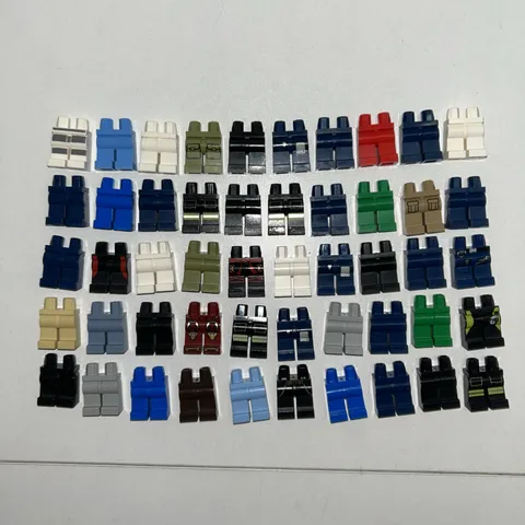 LEGO 50 Piece Minifigure Legs Feet Pants Assorted Lot