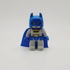 Lego Duplo Figure Batman Blue Slate w/ cape
