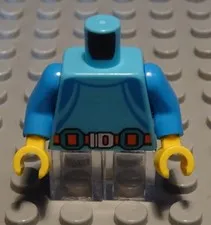 Lego Figure Accessories Top Torso Turquoise With Decor