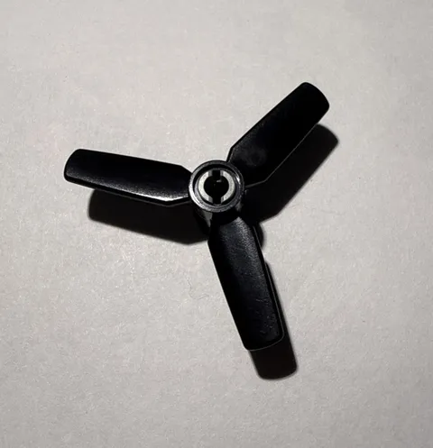 LEGO Parts: 3 Bladed Propeller, 11/16" Blades, Black, #92842