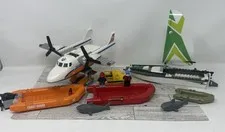 LEGO CITY: Sea Rescue Plane, Sail Boat, Rafts And More Incomplete No Box