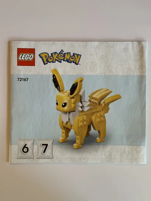 LEGO NEW Smart Play Pokemon Jolteon Figure w/Manual & Smart Tag 72167