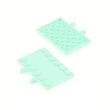 2x LEGO Vehicle Hinge Plate 4x6 Light Aqua Blue Joints 43113 6317534 65133